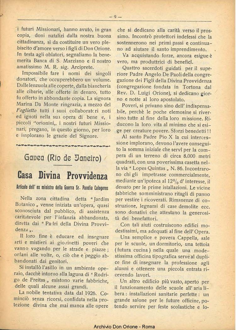 La piccola Opera della Divina Provvidenza, 24, 01, 01-06-1929, pagina 11