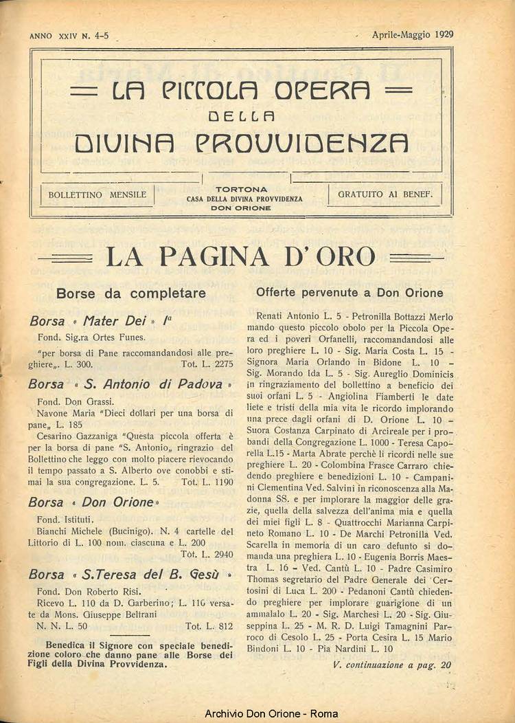 La piccola Opera della Divina Provvidenza, 24, 04, 01-04-1929, pagina 3