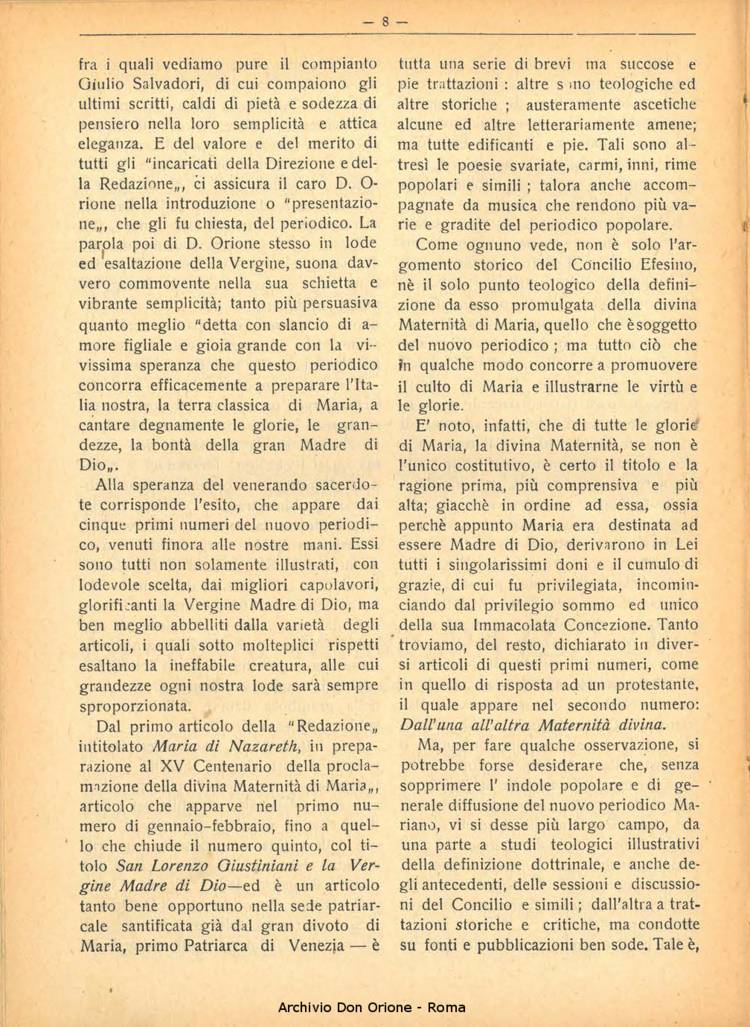 La piccola Opera della Divina Provvidenza, 25, 01, 01-01-1930, pagina 8