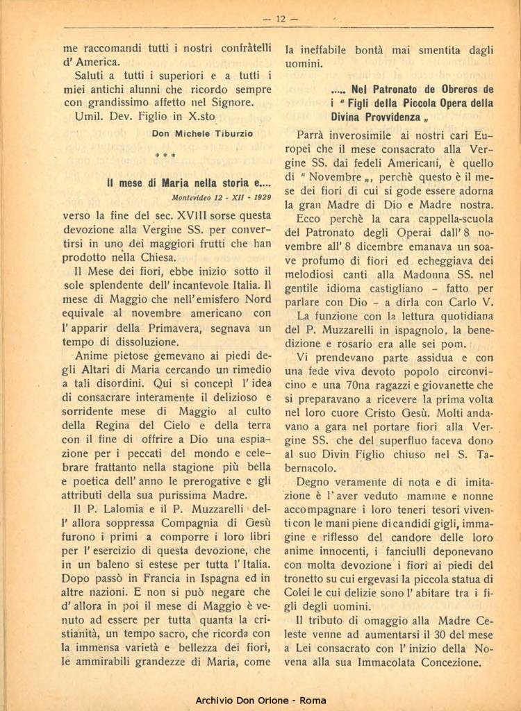 La piccola Opera della Divina Provvidenza, 25, 01, 01-01-1930, pagina 12