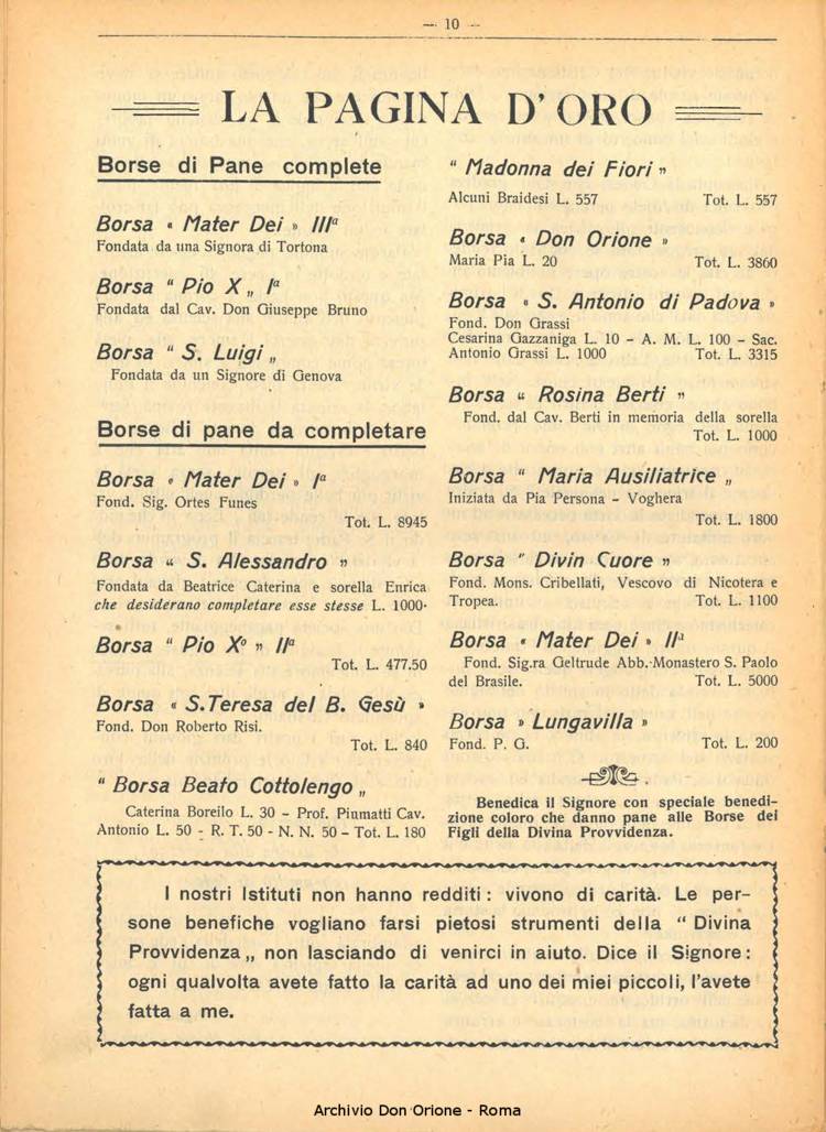 La piccola Opera della Divina Provvidenza, 25, 02, 01-02-1930, pagina 10