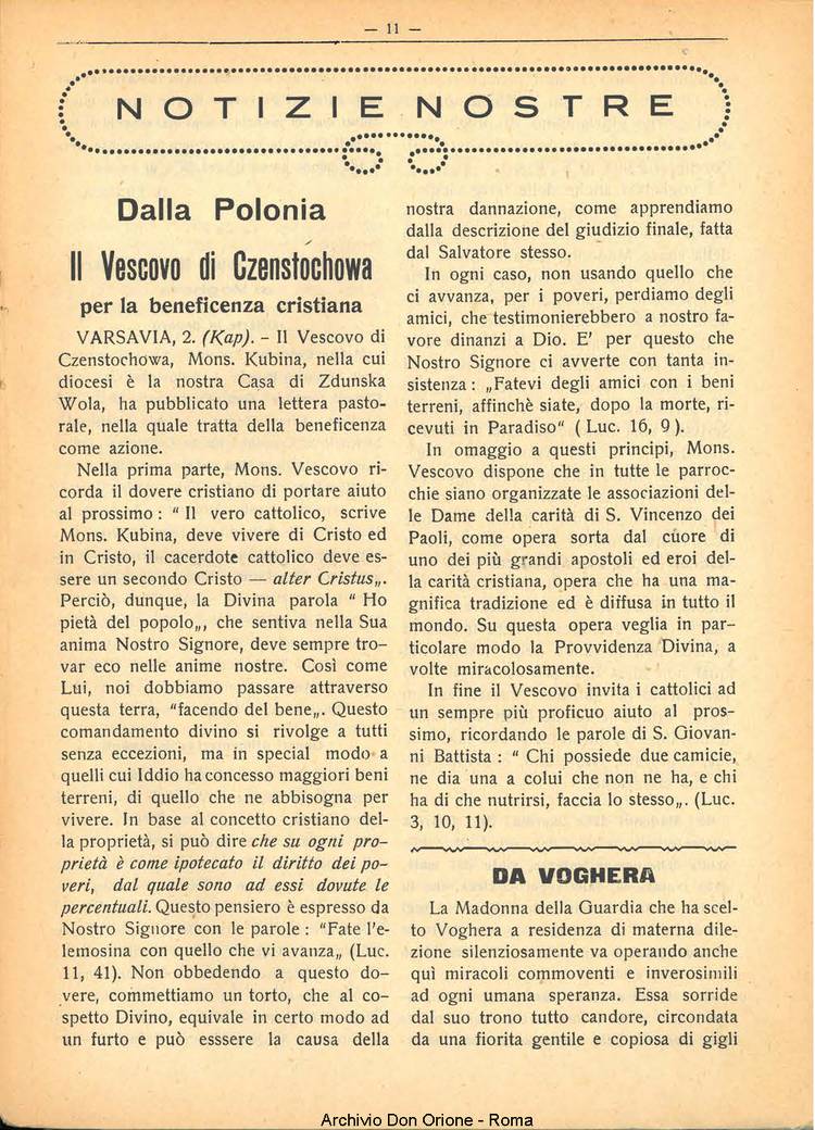 La piccola Opera della Divina Provvidenza, 25, 02, 01-02-1930, pagina 11
