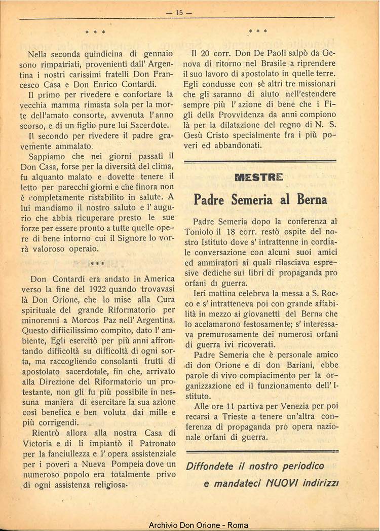 La piccola Opera della Divina Provvidenza, 25, 02, 01-02-1930, pagina 15