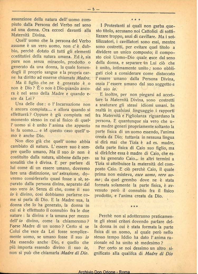 La piccola Opera della Divina Provvidenza, 25, 05, 01-05-1930, pagina 5