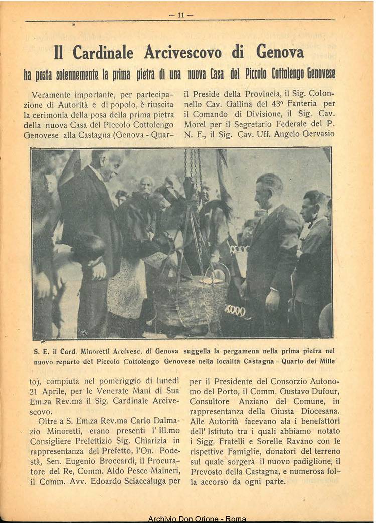 La piccola Opera della Divina Provvidenza, 25, 05, 01-05-1930, pagina 11
