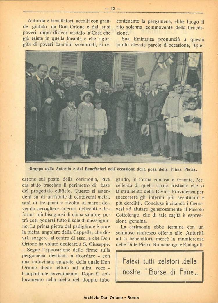 La piccola Opera della Divina Provvidenza, 25, 05, 01-05-1930, pagina 12