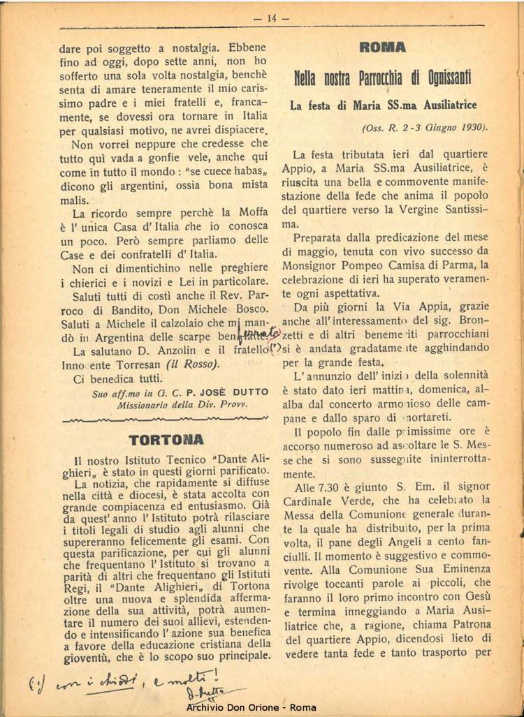 La piccola Opera della Divina Provvidenza, 25, 06, 01-06-1930, pagina 14