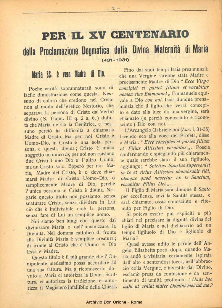 La piccola Opera della Divina Provvidenza, 25, 07, 01-07-1930, pagina 2