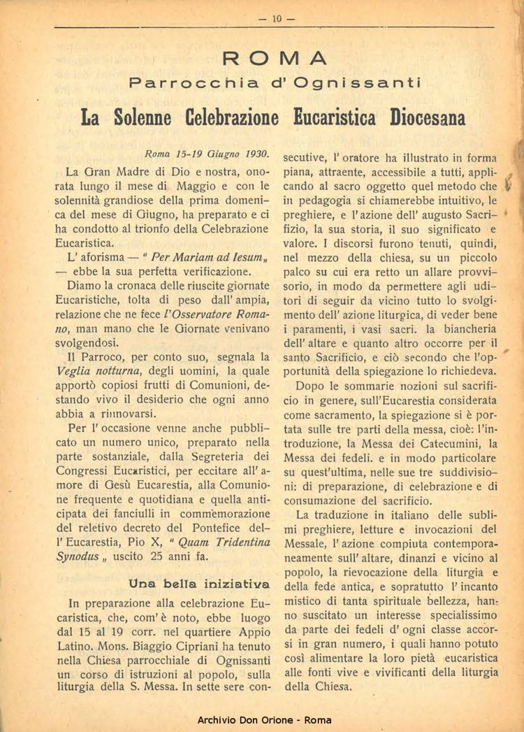 La piccola Opera della Divina Provvidenza, 25, 07, 01-07-1930, pagina 10