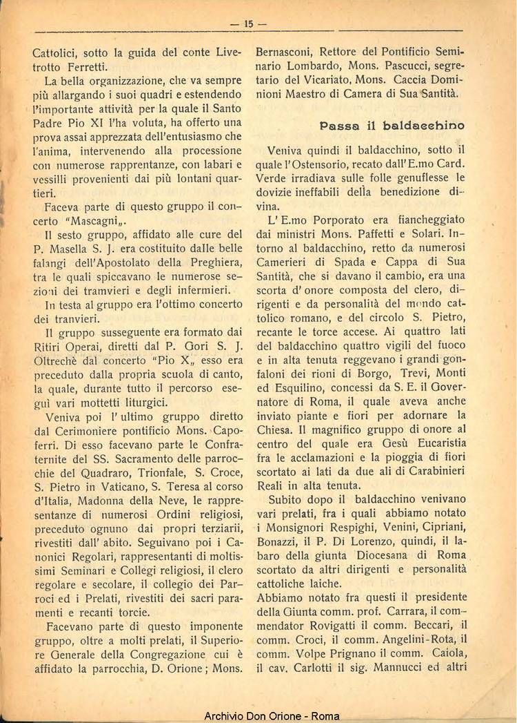 La piccola Opera della Divina Provvidenza, 25, 07, 01-07-1930, pagina 15