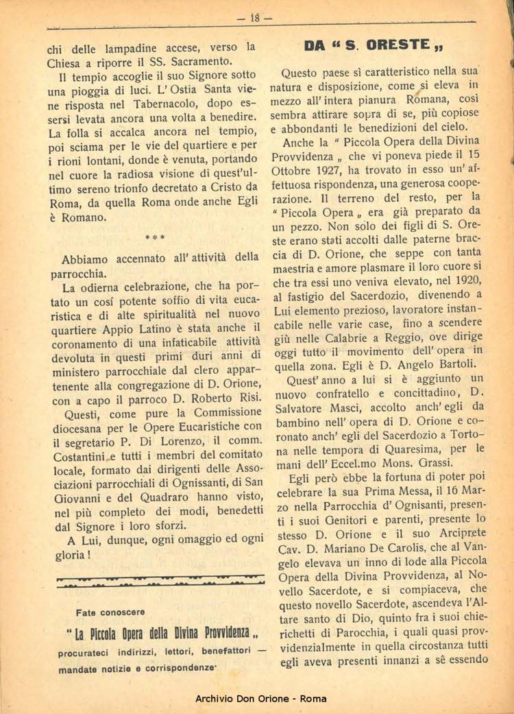 La piccola Opera della Divina Provvidenza, 25, 07, 01-07-1930, pagina 18