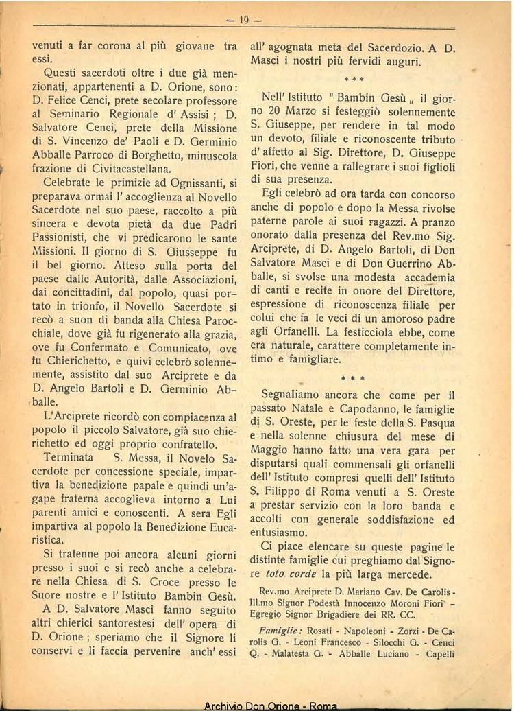La piccola Opera della Divina Provvidenza, 25, 07, 01-07-1930, pagina 19