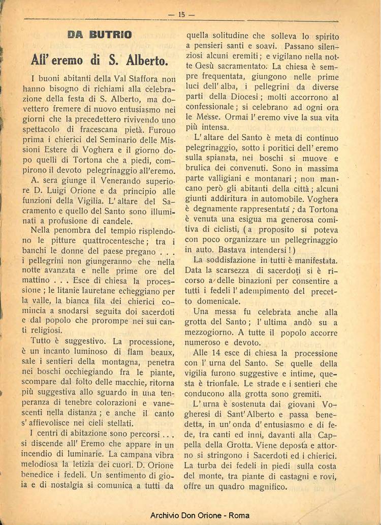 La piccola Opera della Divina Provvidenza, 25, 08_09, 01-09-1930, pagina 15