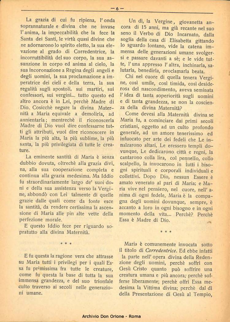 La piccola Opera della Divina Provvidenza, 25, 10_11_12, 01-12-1930, pagina 6