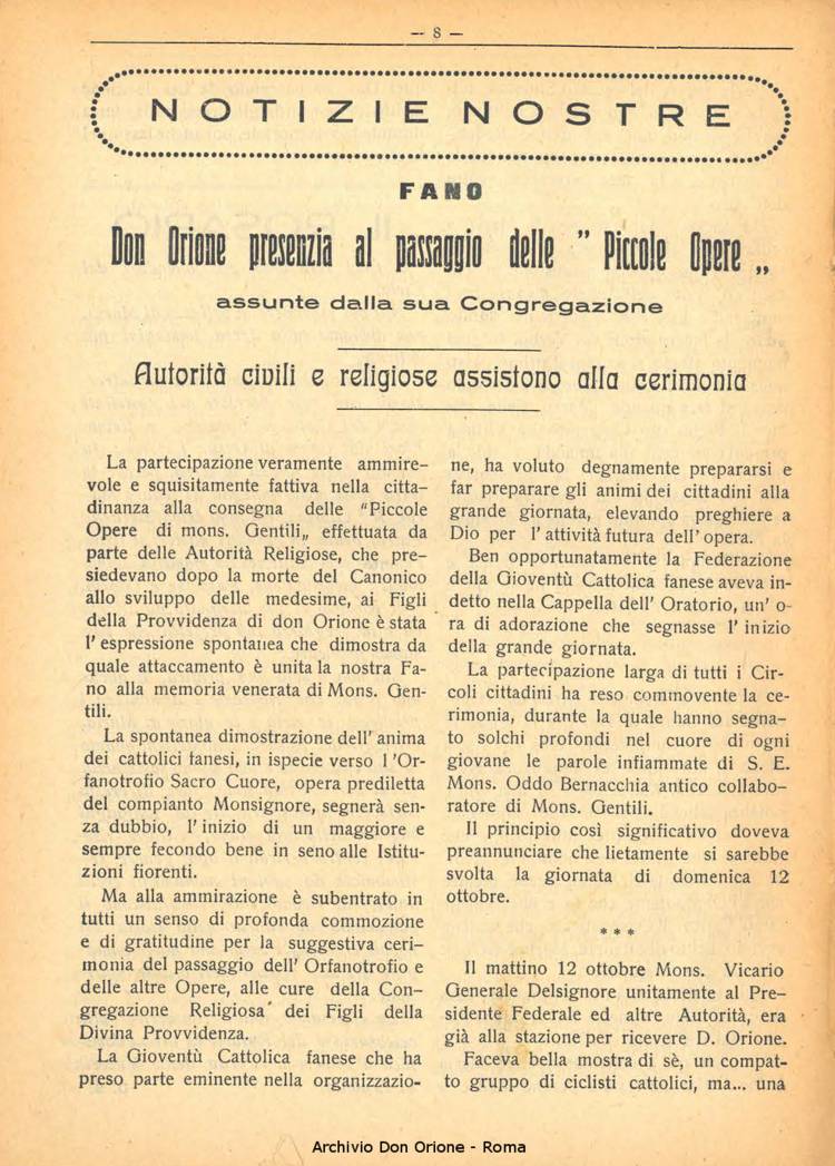 La piccola Opera della Divina Provvidenza, 25, 10_11_12, 01-12-1930, pagina 8