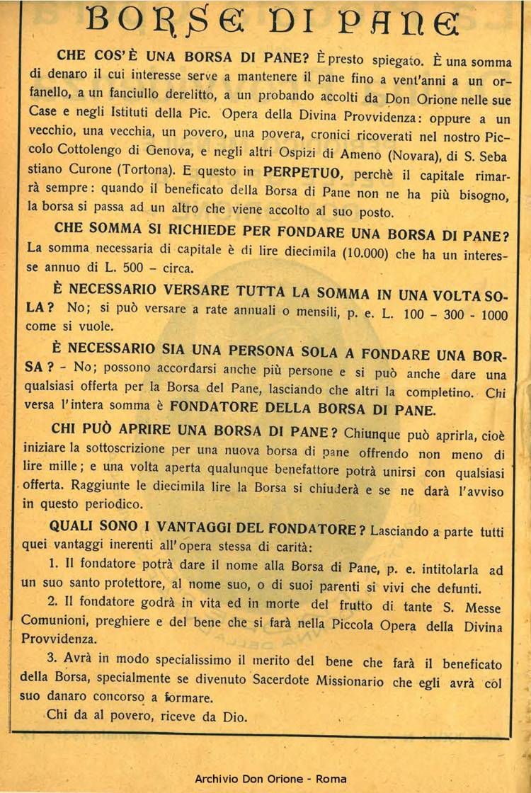 La piccola Opera della Divina Provvidenza, 26, 01, 01-01-1931, pagina 2