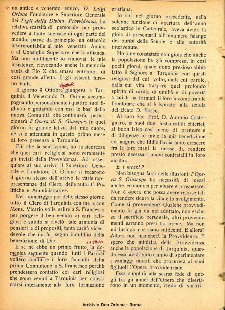 La piccola Opera della Divina Provvidenza, 26, 01, 01-01-1931, pagina 10
