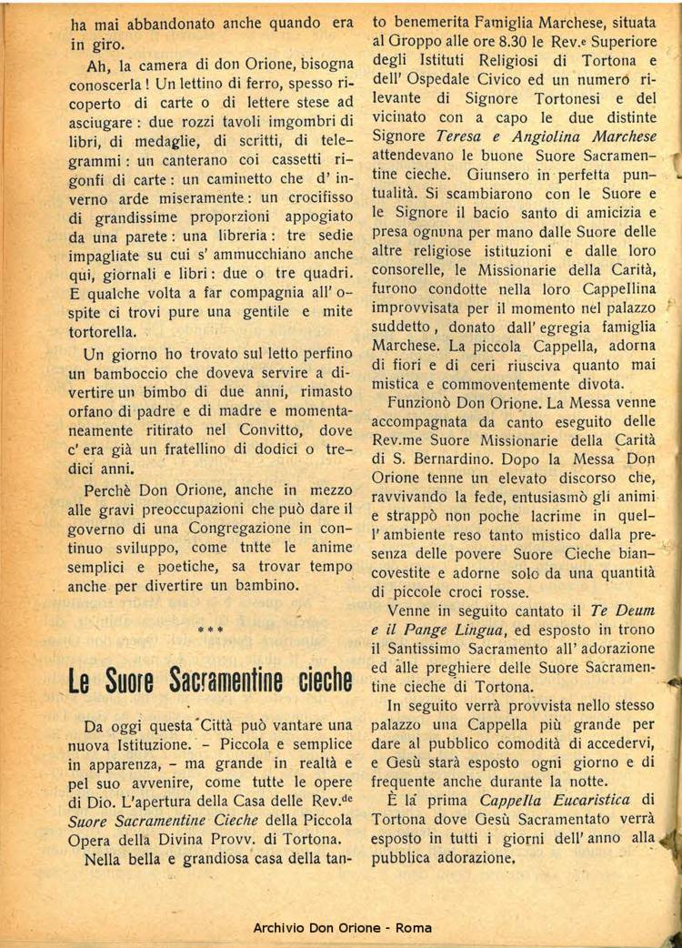 La piccola Opera della Divina Provvidenza, 26, 01, 01-01-1931, pagina 16