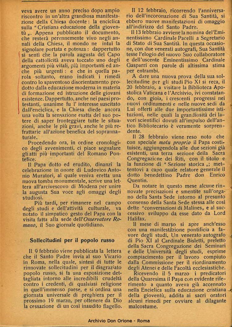 La piccola Opera della Divina Provvidenza, 26, 02, 01-02-1931, pagina 4