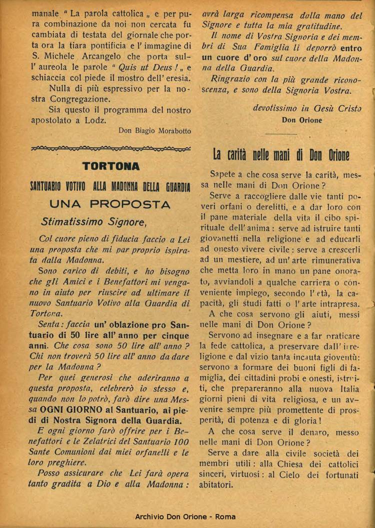La piccola Opera della Divina Provvidenza, 26, 03, 01-03-1931, pagina 8