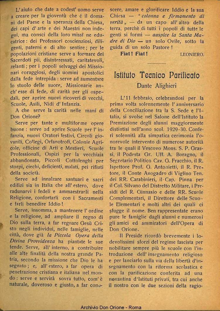 La piccola Opera della Divina Provvidenza, 26, 03, 01-03-1931, pagina 9