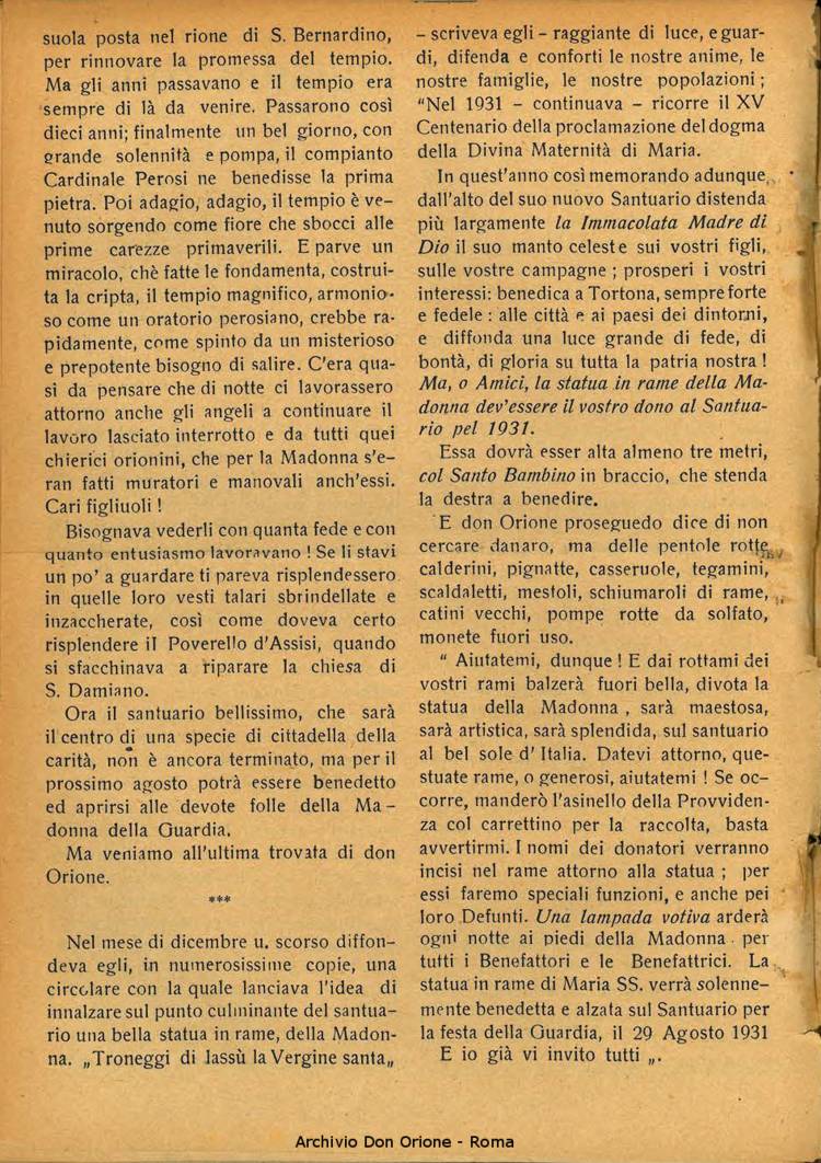 La piccola Opera della Divina Provvidenza, 26, 03, 01-03-1931, pagina 12