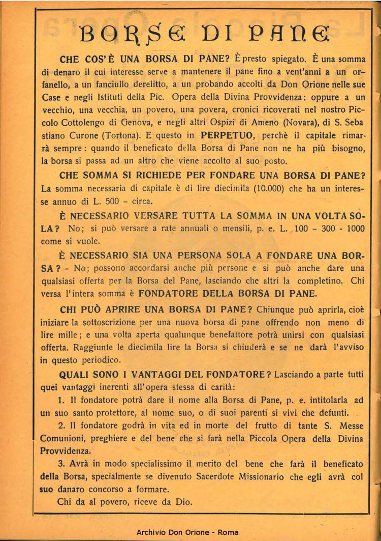 La piccola Opera della Divina Provvidenza, 26, 05, 01-05-1931, pagina 2