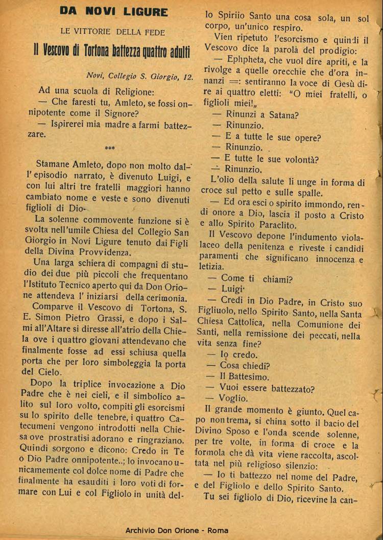 La piccola Opera della Divina Provvidenza, 26, 05, 01-05-1931, pagina 12