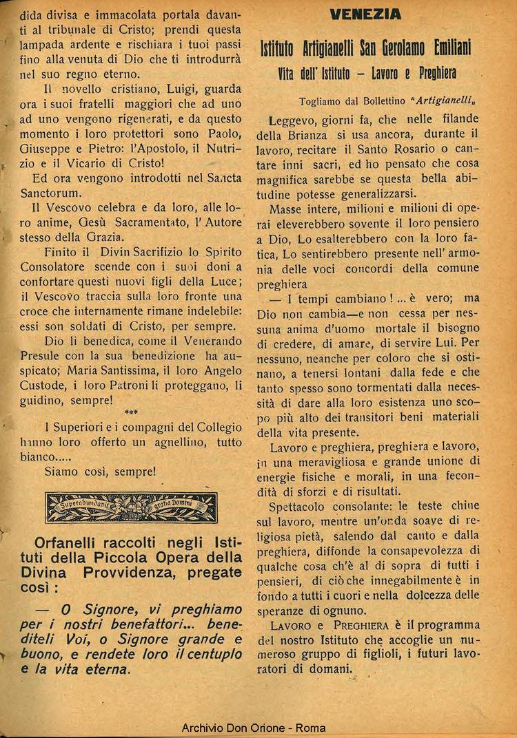 La piccola Opera della Divina Provvidenza, 26, 05, 01-05-1931, pagina 13