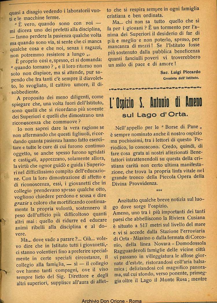 La piccola Opera della Divina Provvidenza, 26, 05, 01-05-1931, pagina 15