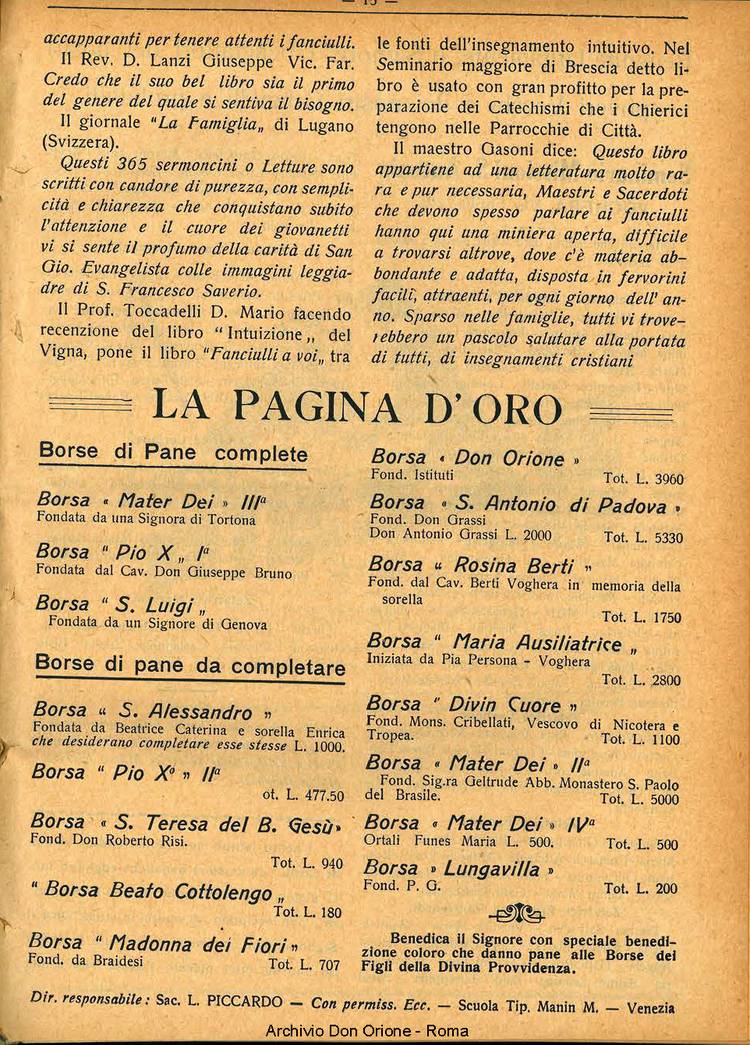 La piccola Opera della Divina Provvidenza, 26, 06, 01-06-1931, pagina 17