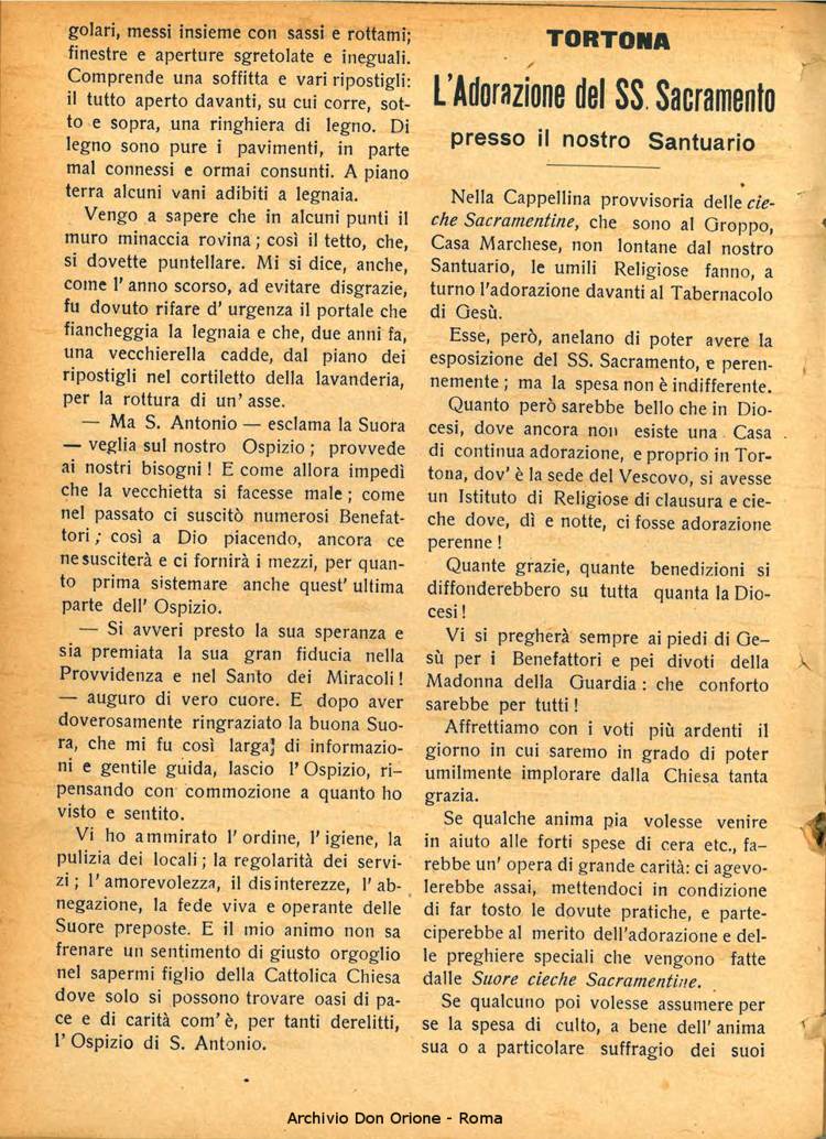 La piccola Opera della Divina Provvidenza, 26, 07, 01-07-1931, pagina 12