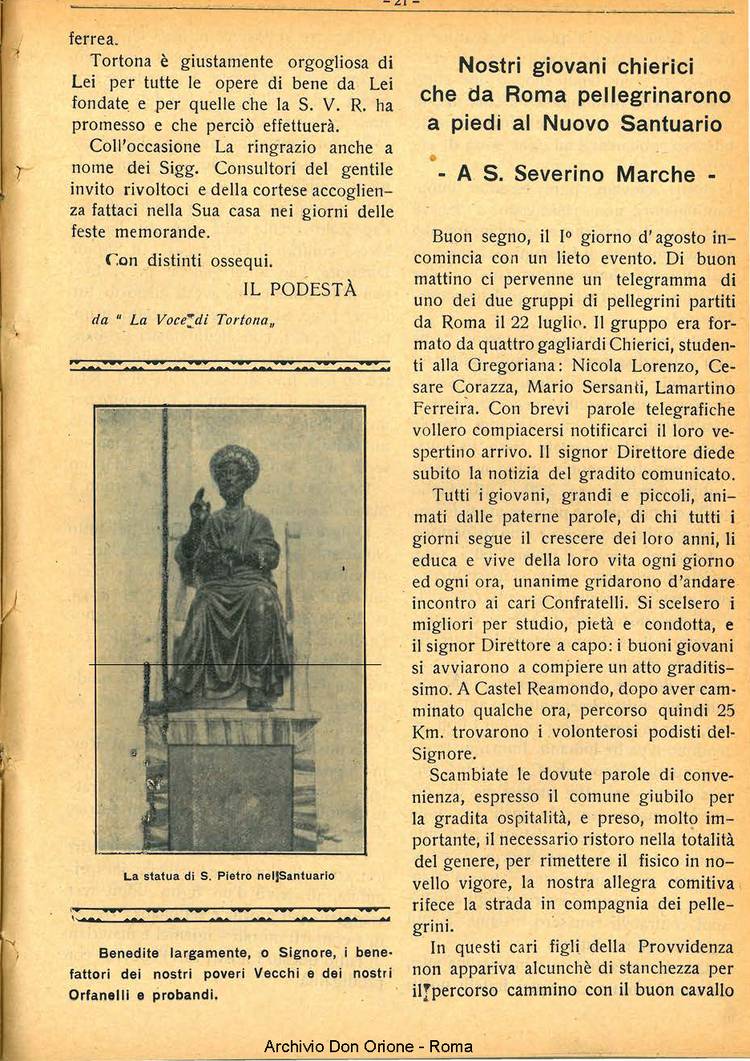 La piccola Opera della Divina Provvidenza, 26, 09, 01-09-1931, pagina 23