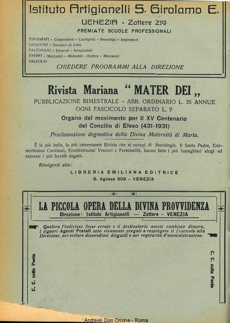La piccola Opera della Divina Provvidenza, 26, 09, 01-09-1931, pagina 28