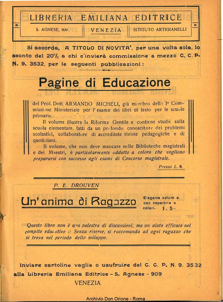 La piccola Opera della Divina Provvidenza, 26, 10, 01-10-1931, pagina 19