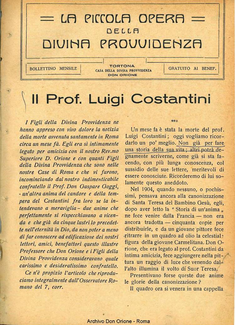 La piccola Opera della Divina Provvidenza, 27, 02, 01-02-1932, pagina 3