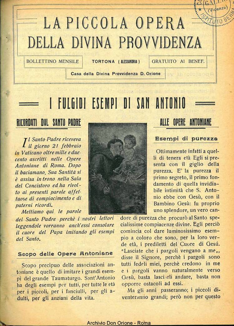 La piccola Opera della Divina Provvidenza, 27, 04, 01-04-1932, pagina 3