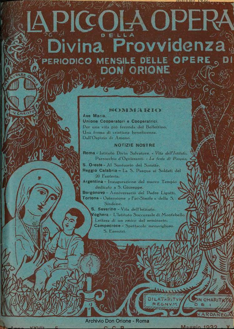 La piccola Opera della Divina Provvidenza, 27, 05, 01-05-1932, pagina 1