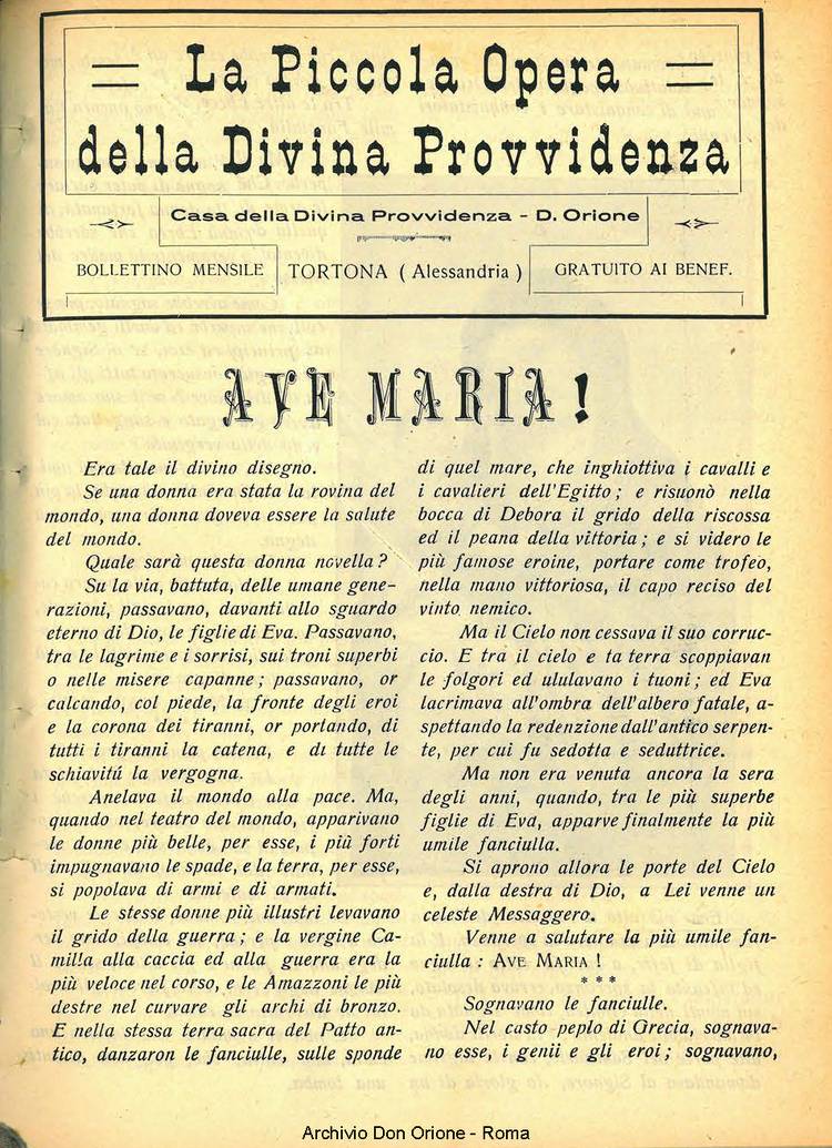 La piccola Opera della Divina Provvidenza, 27, 05, 01-05-1932, pagina 3