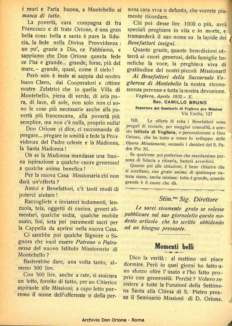 La piccola Opera della Divina Provvidenza, 27, 05, 01-05-1932, pagina 22