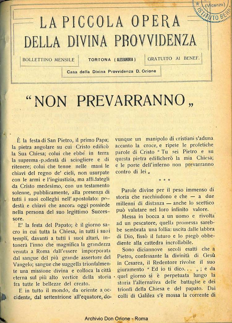 La piccola Opera della Divina Provvidenza, 27, 07, 01-07-1932, pagina 3