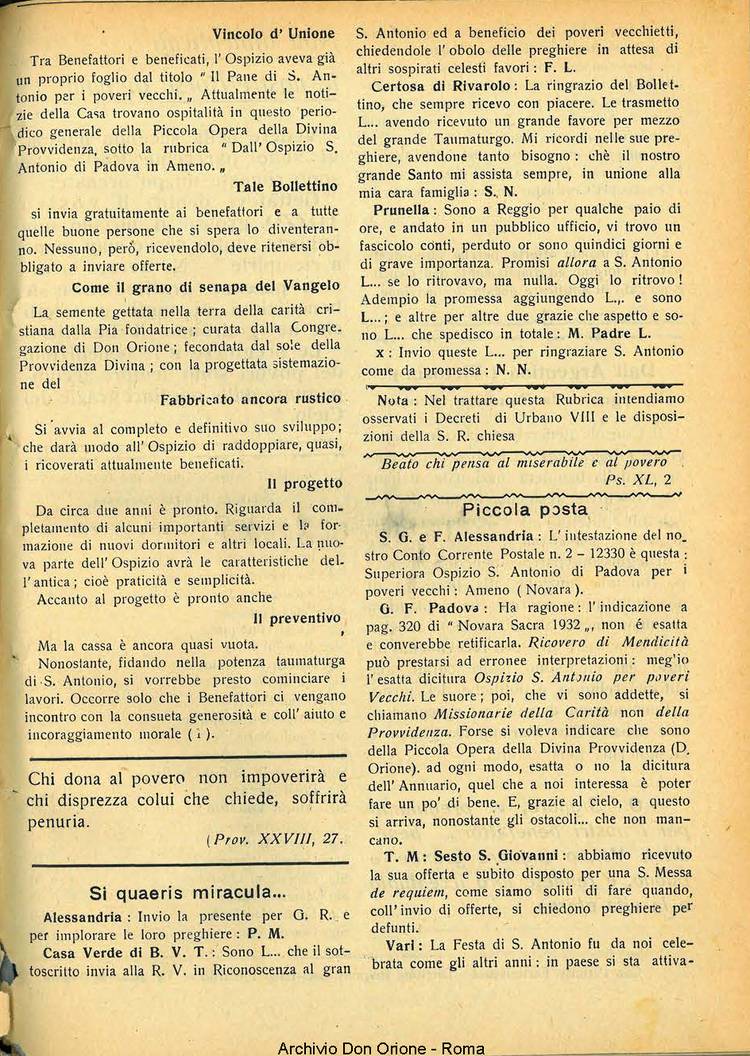 La piccola Opera della Divina Provvidenza, 27, 07, 01-07-1932, pagina 13