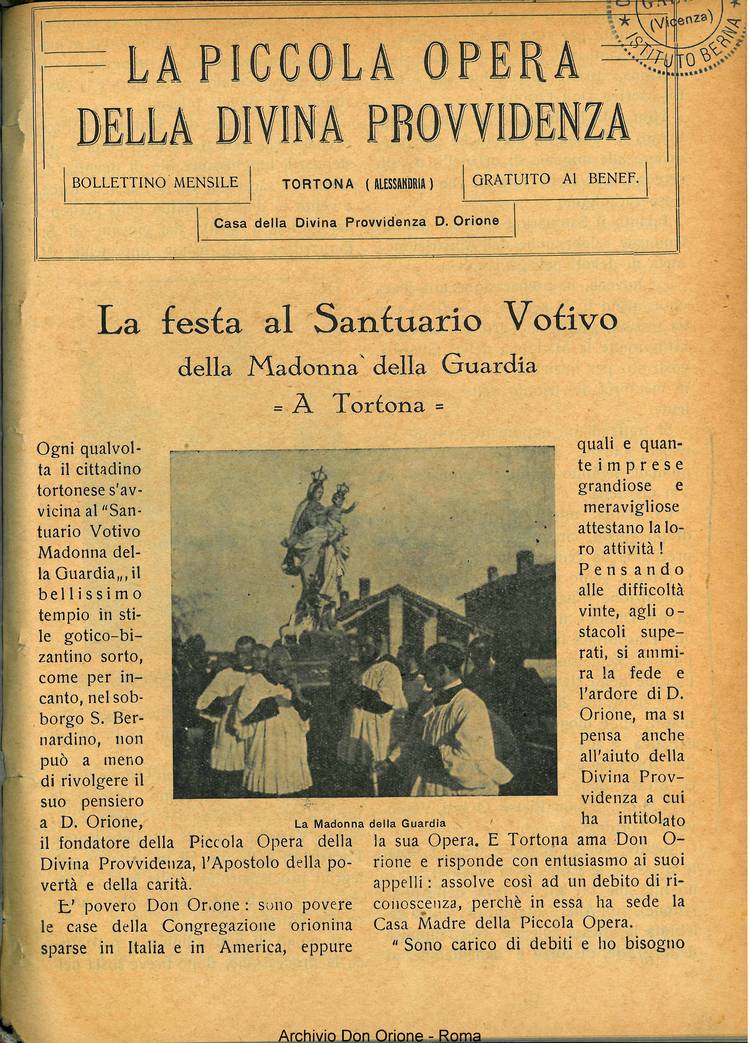 La piccola Opera della Divina Provvidenza, 27, 09, 01-09-1932, pagina 3