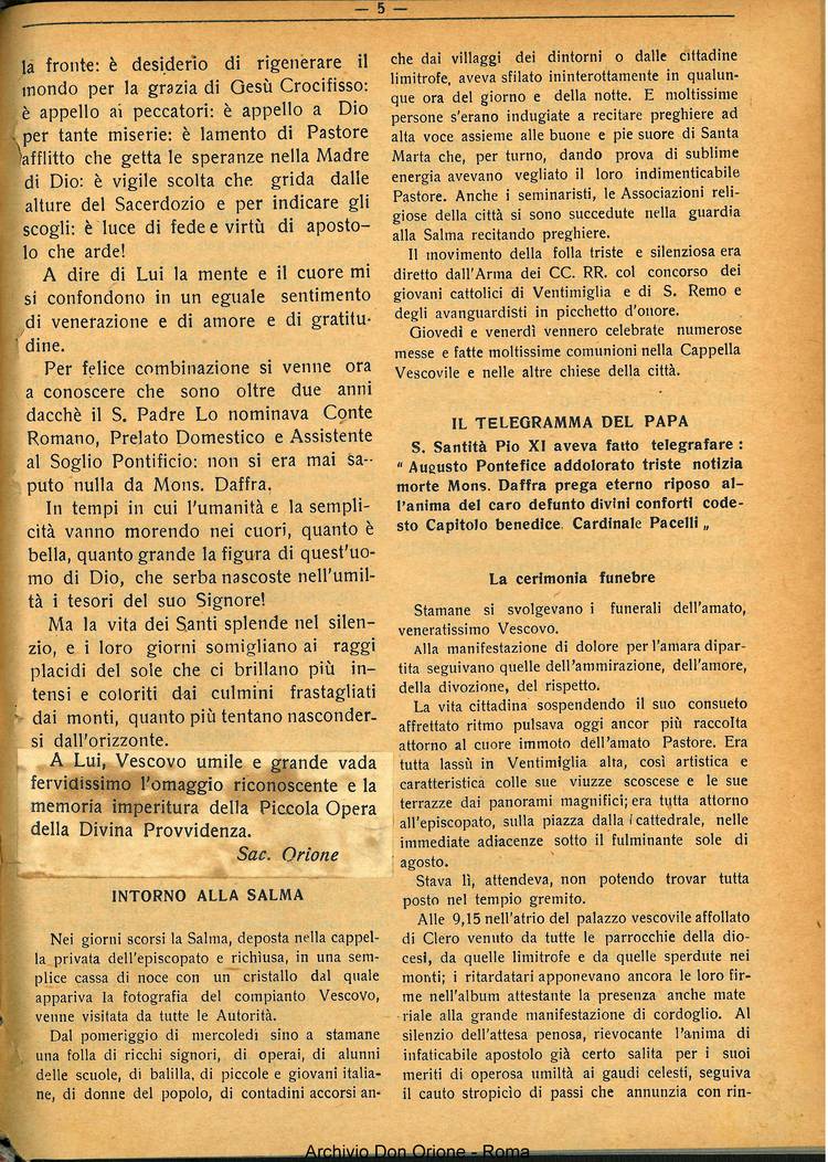 La piccola Opera della Divina Provvidenza, 27, 09, 01-09-1932, pagina 7