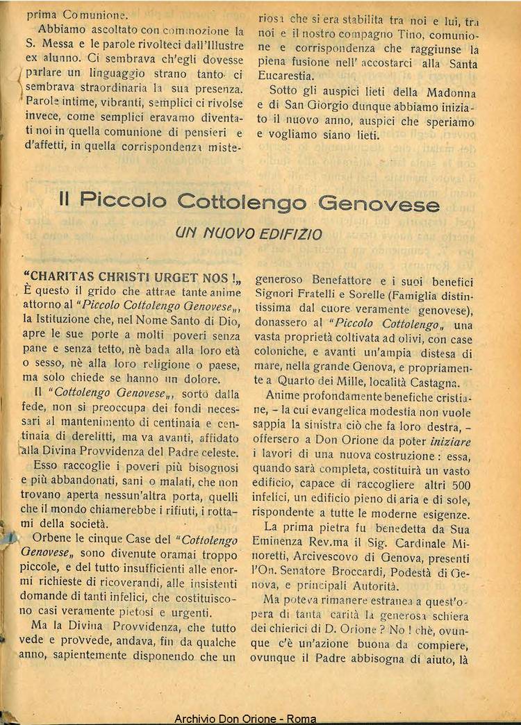 La piccola Opera della Divina Provvidenza, 27, 11, 01-11-1932, pagina 11