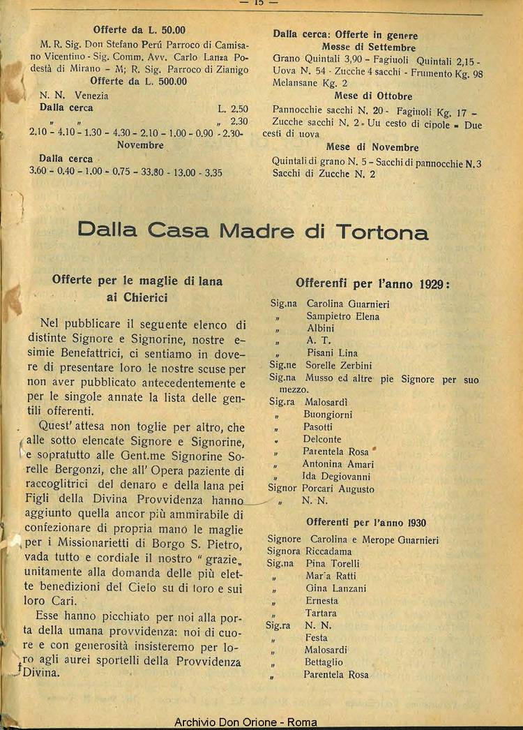 La piccola Opera della Divina Provvidenza, 27, 11, 01-11-1932, pagina 17