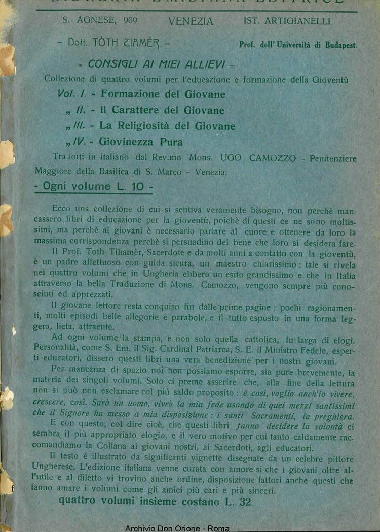 La piccola Opera della Divina Provvidenza, 27, 11, 01-11-1932, pagina 19
