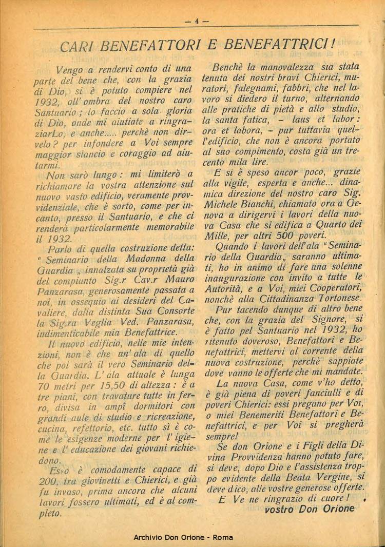 La piccola Opera della Divina Provvidenza, 28, 02, 01-02-1933, pagina 4