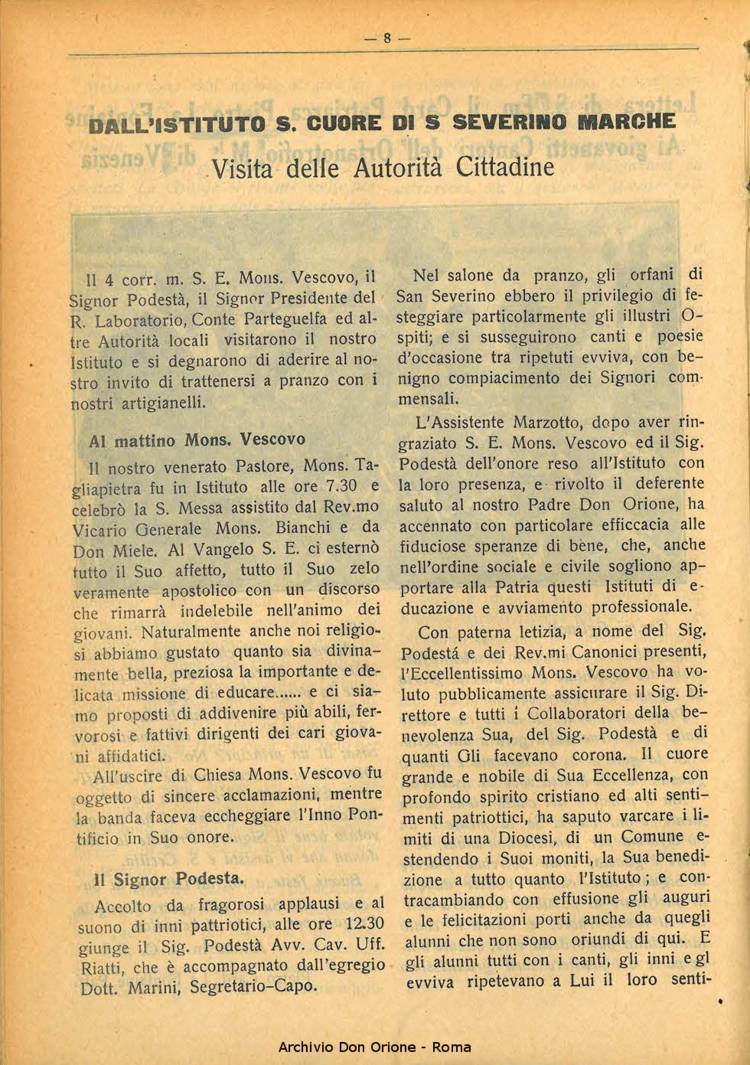 La piccola Opera della Divina Provvidenza, 28, 02, 01-02-1933, pagina 8