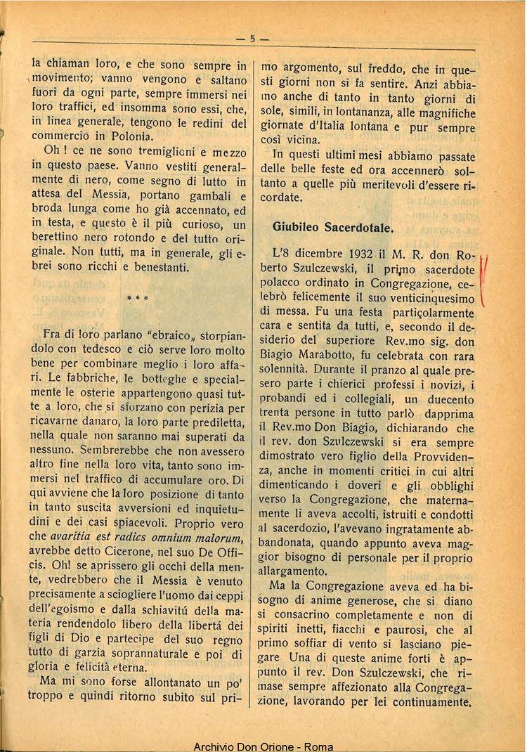 La piccola Opera della Divina Provvidenza, 28, 03, 01-03-1933, pagina 5